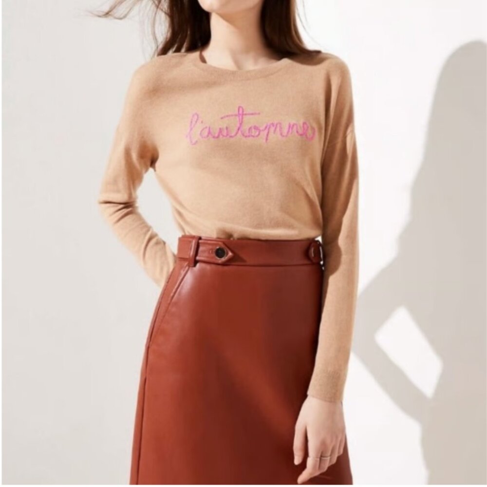 LOFT Plus L'automne Autumn Tan Sweater 20/22